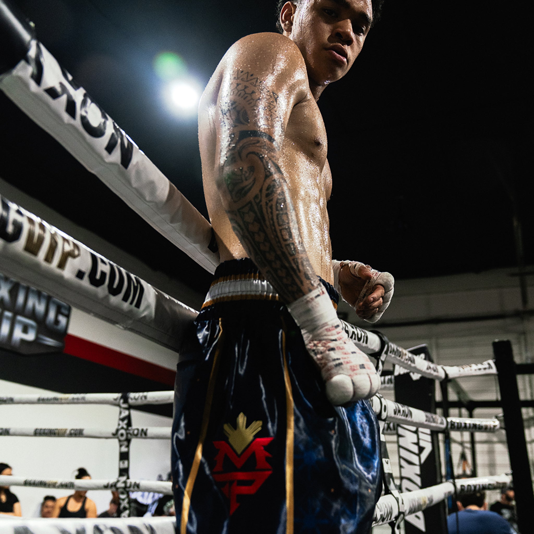 Pacific Storm Boxing Shorts - Navy [Pre-Order]