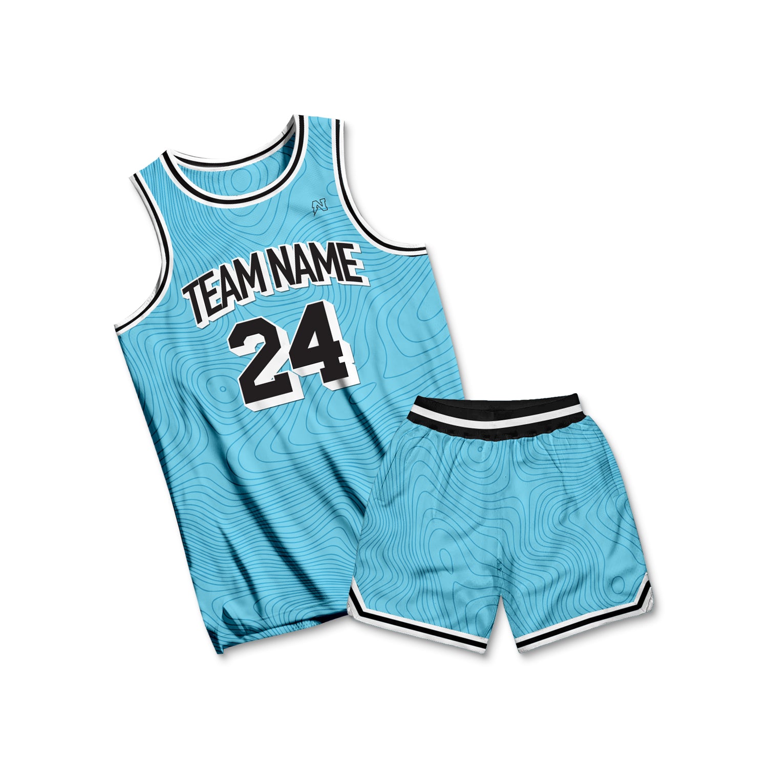 CUSTOMIZE Cotton Candy Swirl Team Jersey New Jersey Sets