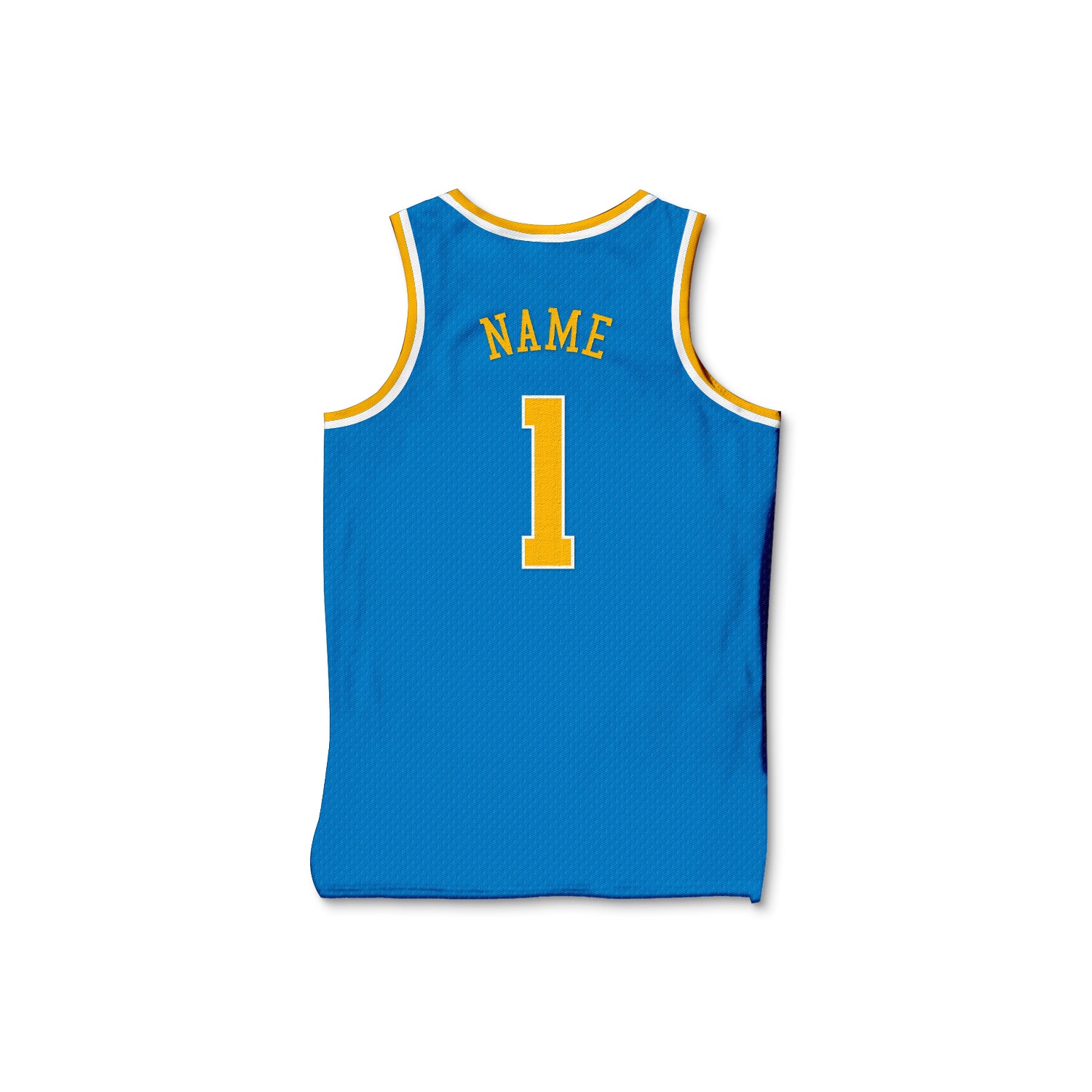 Customizable "Bruin" Groomsmen Basketball Jersey - Blue