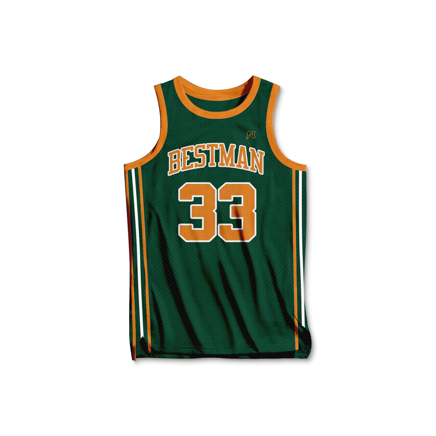 Customizable "Hawkins" Groomsmen Basketball Jersey - Green