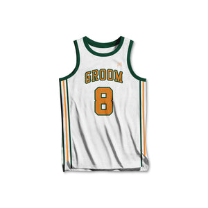 Customizable "Hawkins" Groomsmen Basketball Jersey - White