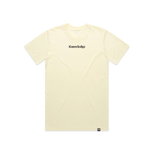 Knowledge tee -Butter