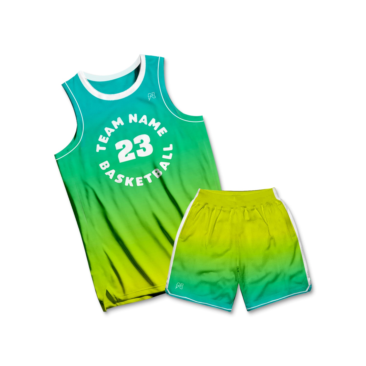 basketball jersey design green