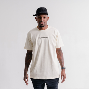 Knowledge tee -Butter